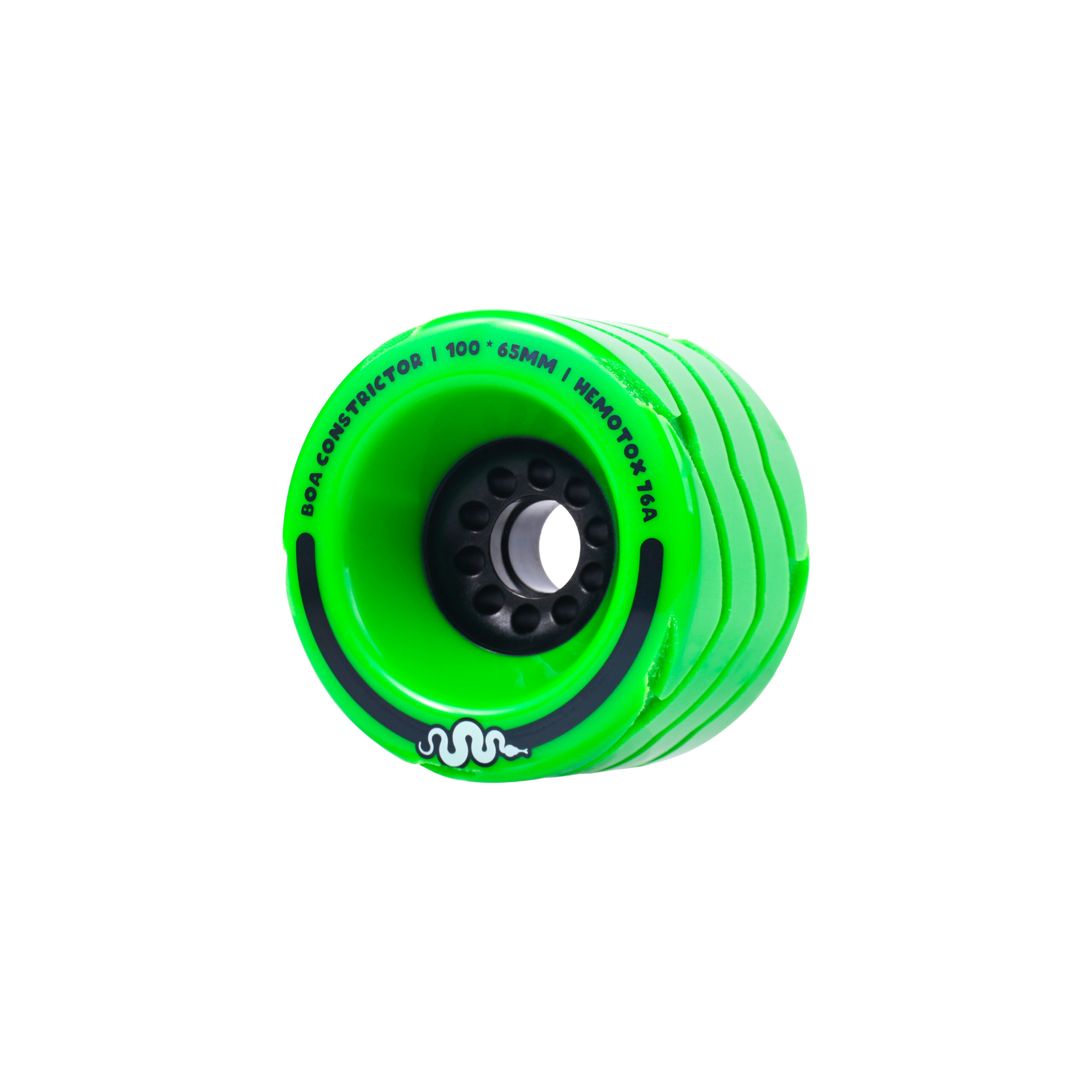 Boa Constrictor 100mm Longboard Wheels – Jungle Green - Ultra Soft 76a 2