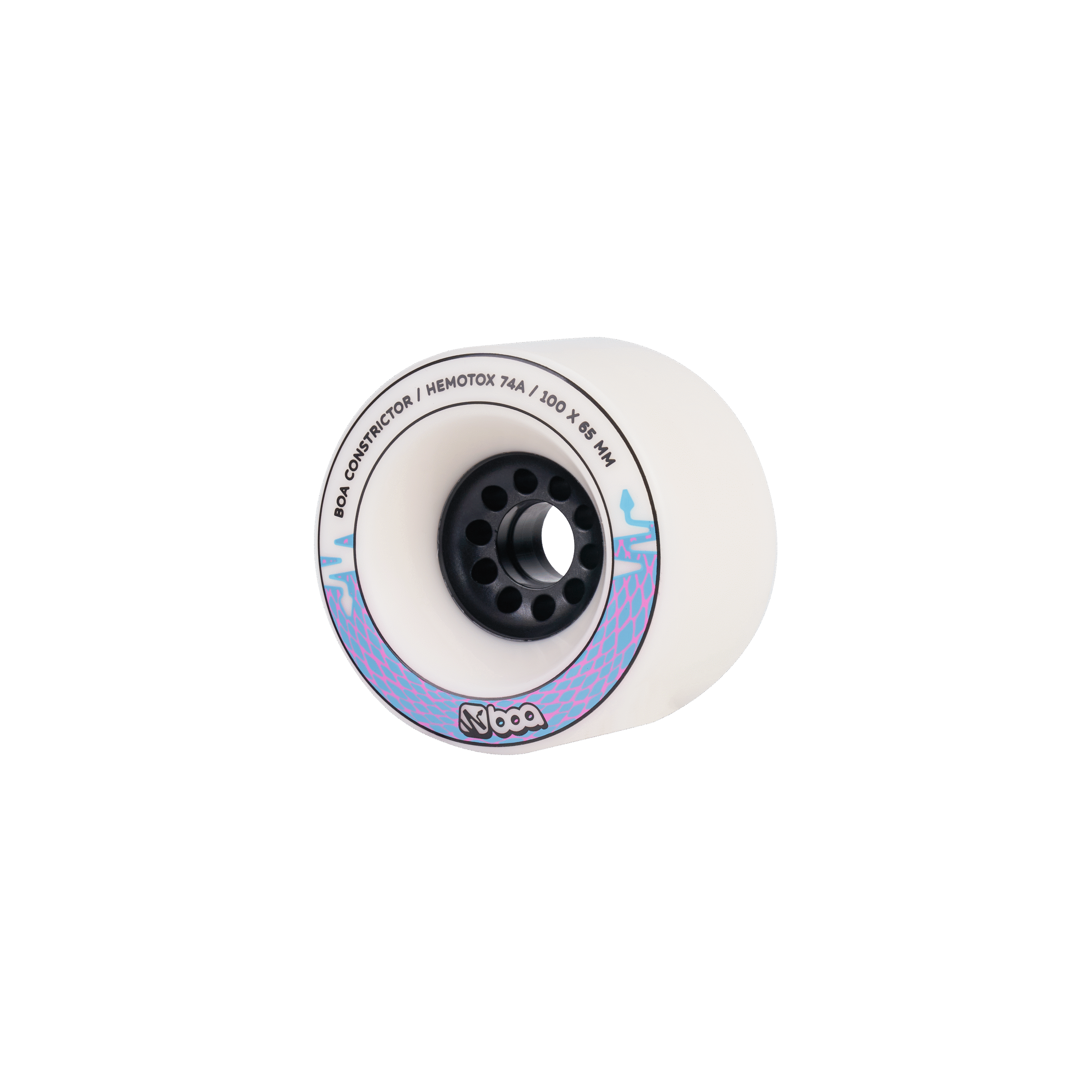 Boa Constrictor V2 100mm Longboard Wheels – White – Ultra Soft 74a