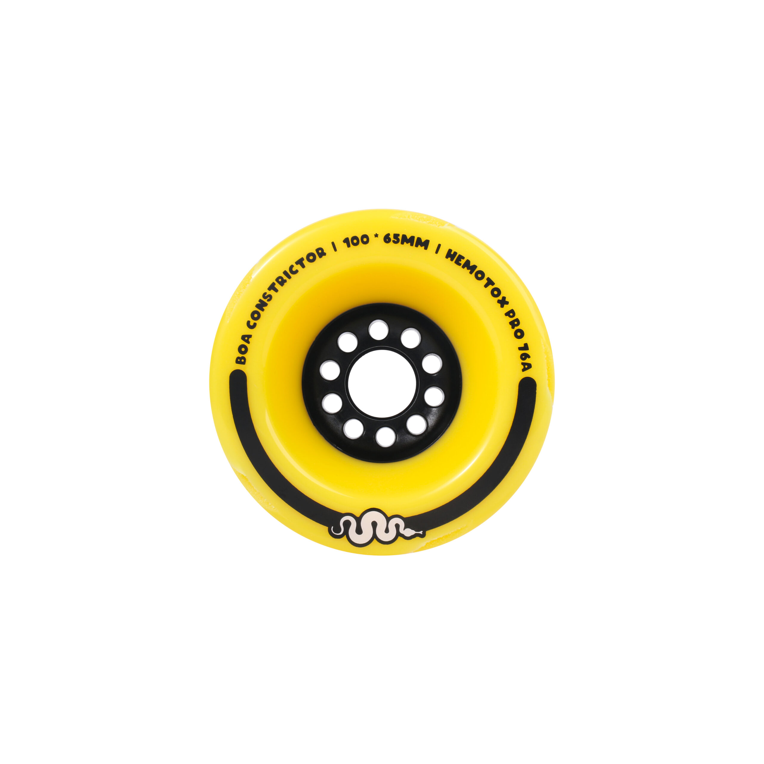 Boa Constrictor 100mm Race Longboard Wheels (Stage 5 Fangs) - Yellow – Ultra Soft 76a 2