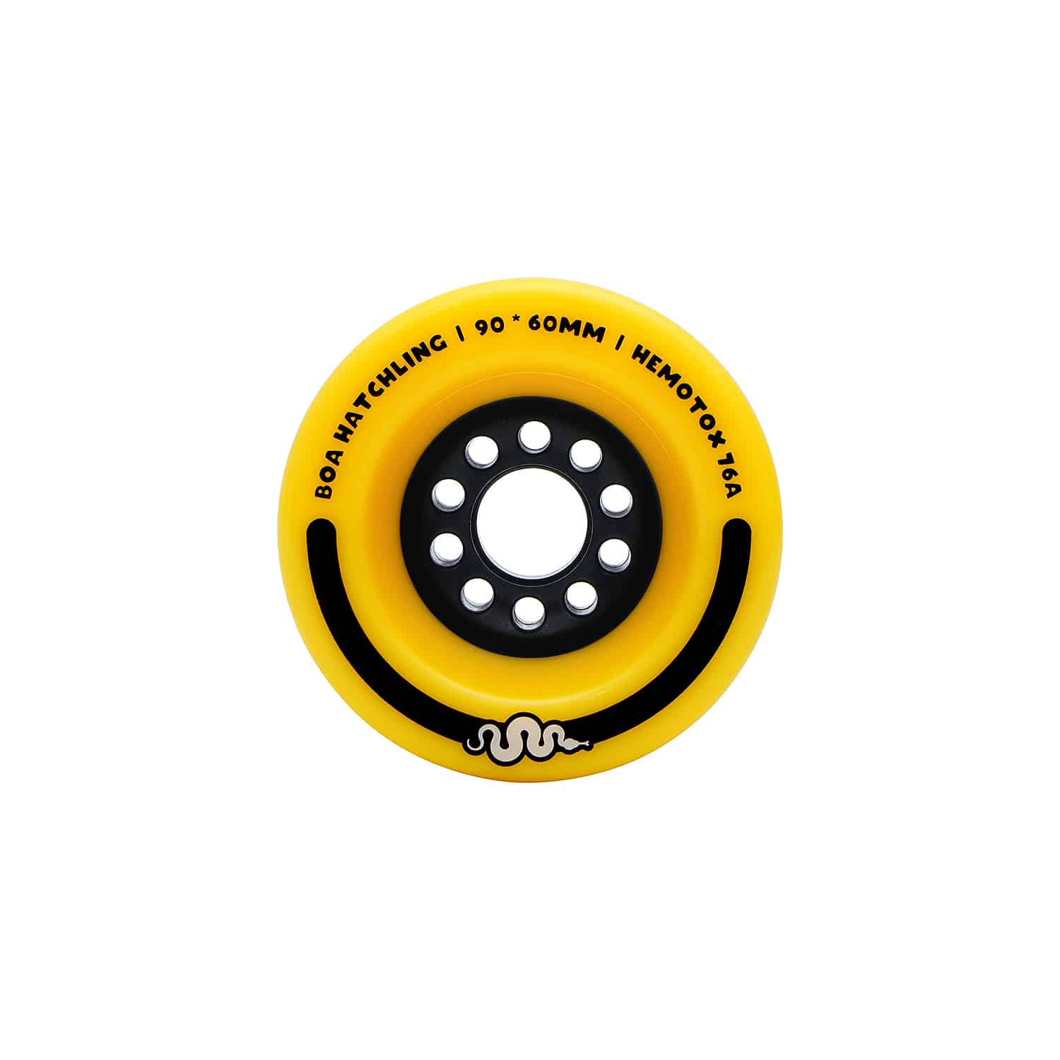 Boa Hatchling 90mm Yellow Longboard Wheels - Ultra Soft 76a - Ideal for LDP or Electric Longboards 3