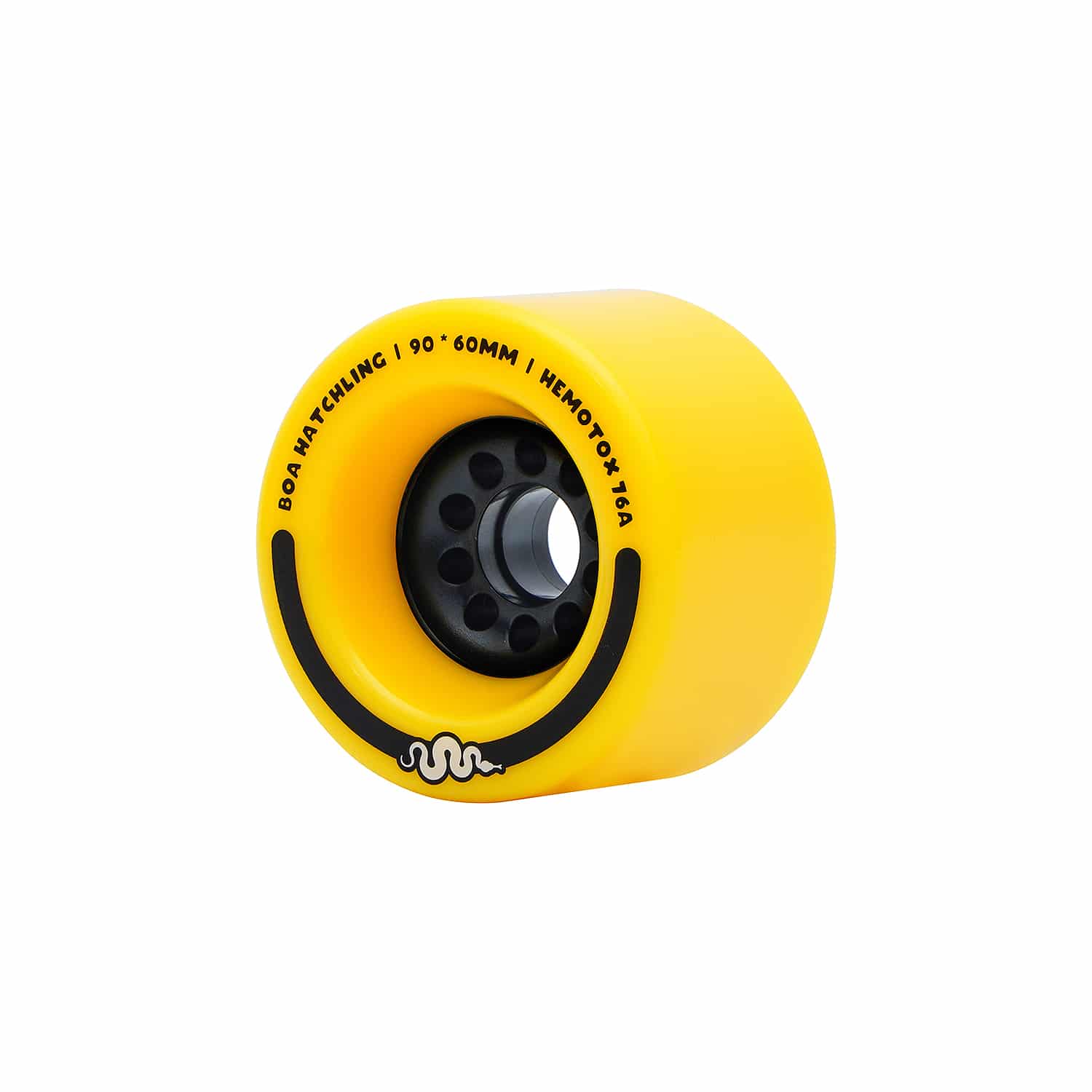 Boa Hatchling 90mm Yellow Longboard Wheels - Ultra Soft 76a - Ideal for LDP or Electric Longboards