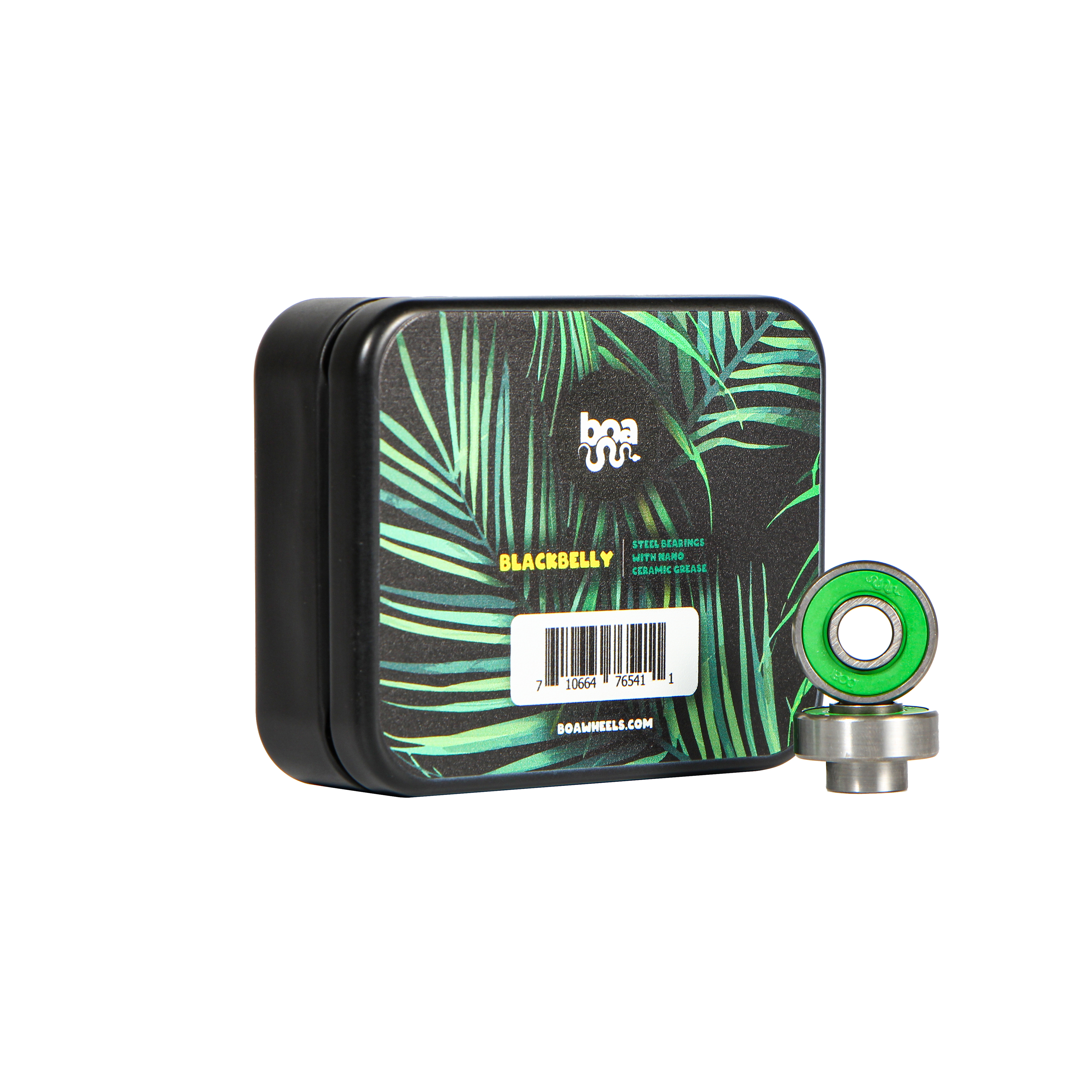 Boa Black Belly Steel Bearings – High-precision, budget-friendly bearings with inbuilt spacers and speedrings.