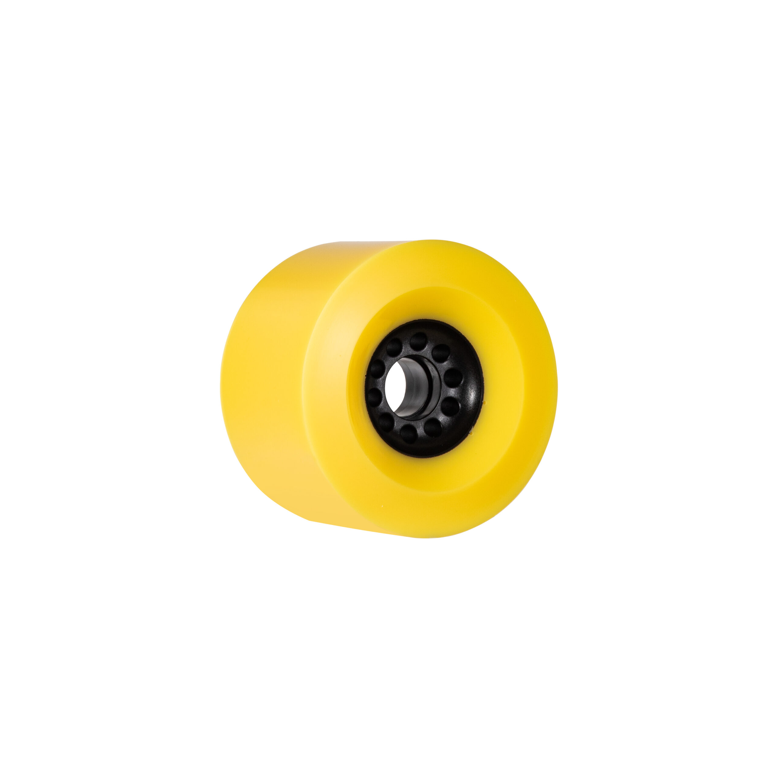 Boa Constrictor 100mm Race Longboard Wheels (Yellow). Back Angle.